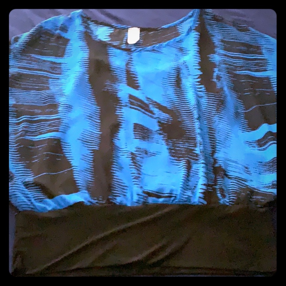 Black & Blue Blouse